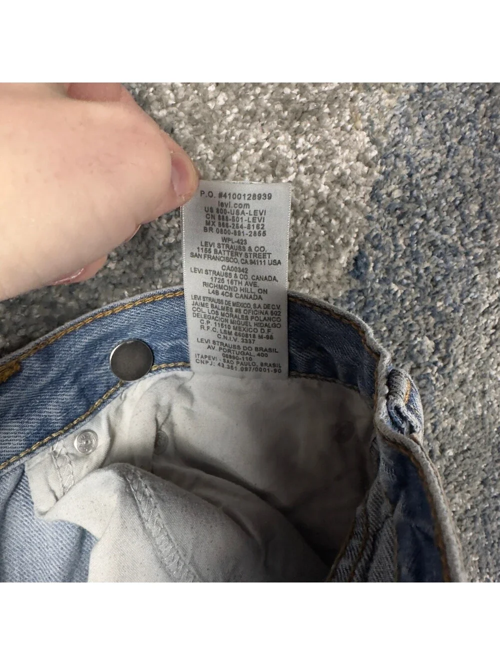 Vintage Y2K Levis 505 Straight Jeans Mens 36x36 Light Baggy